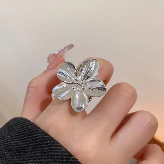 2PC Women's Fashion Trendy Stainless Steel Flower Earrings Outdoor Travel Carnival Party Festival Dressing Gifts - Image 8