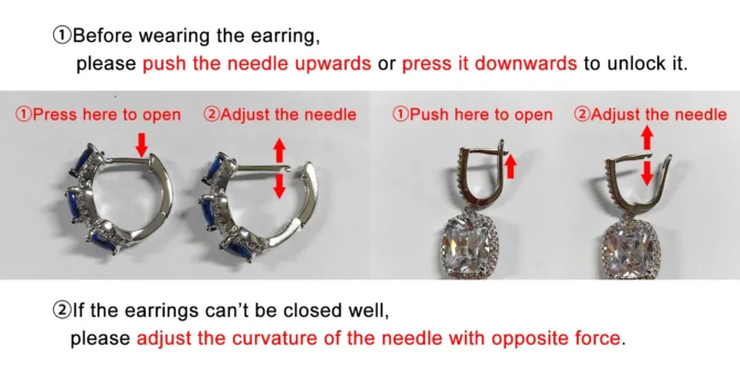 Luxury Trendy Cubic Zirconia Hoop Earrings Wedding Party Elegant Accessories - Image 2
