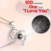 Heart-Shaped Red Rose Necklace with Gift Box - Valentine's Day, Anniversary, Birthday, Mother's Day Gift for Women, Mom, Wife - With Out Box