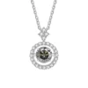 Pendant For Women Simulated Diamond Necklace S925 Sterling Silver Jewellery 1 CT Moissanite - gray