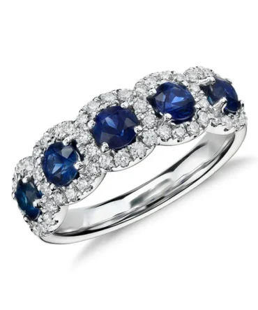 Fashion 925 Silver Jewellery Ring with Zircon Gemstone Accessories for Women Wedding Engagement Promise