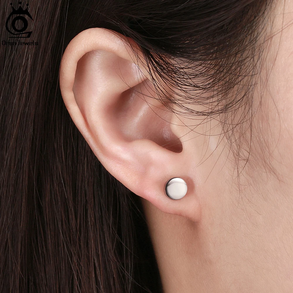 925 Sterling Silver Romantic 6 MM Heart Earring 14K Gold Plated for Women Earrings Gold Jewellery Gift