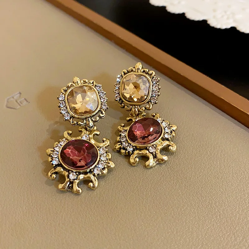 3 Pcs Vintage Necklace Earring Set High-end Accessories for Women Fashion Jewelry Set - Image 5