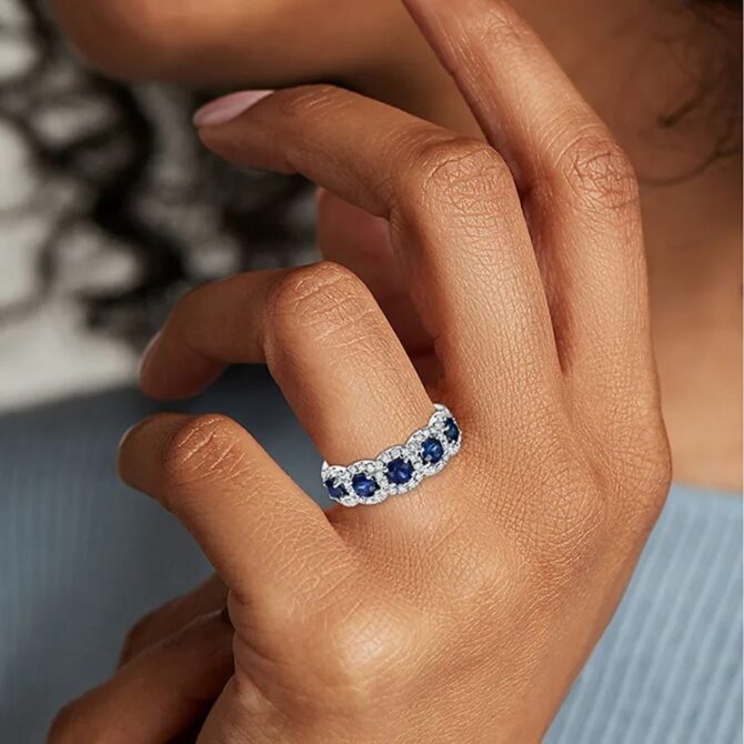 Fashion 925 Silver Jewellery Ring with Zircon Gemstone Accessories for Women Wedding Engagement Promise - Image 3